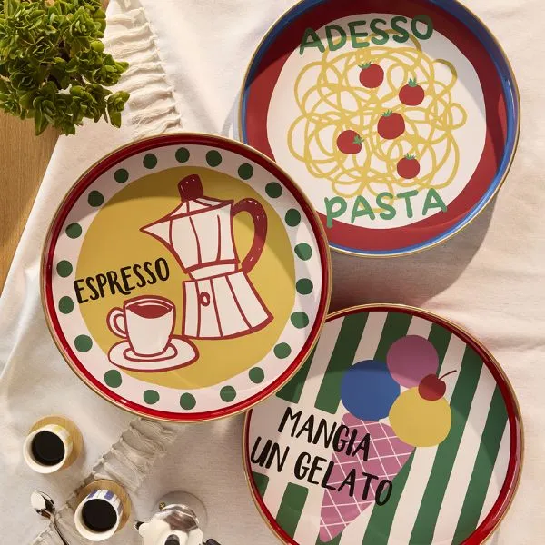 Andrea Fontebasso Vassoio Summer Time D38 cm in Polipropilene Spritz