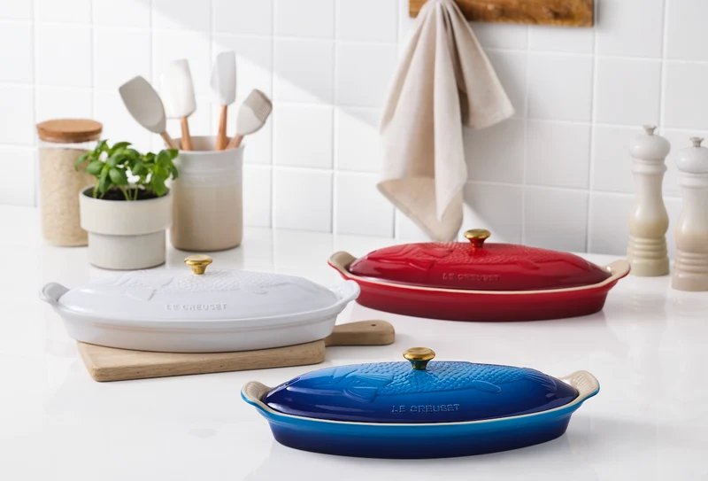 Le Creuset Auflaufform Fisch 'Weiß'