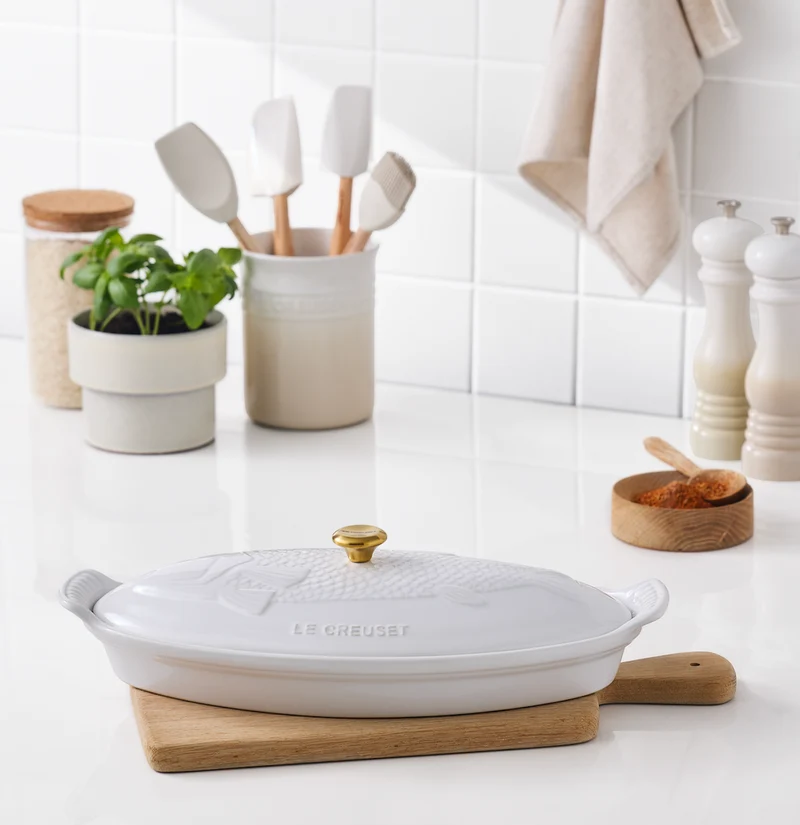 Le Creuset Auflaufform Fisch 'Weiß'