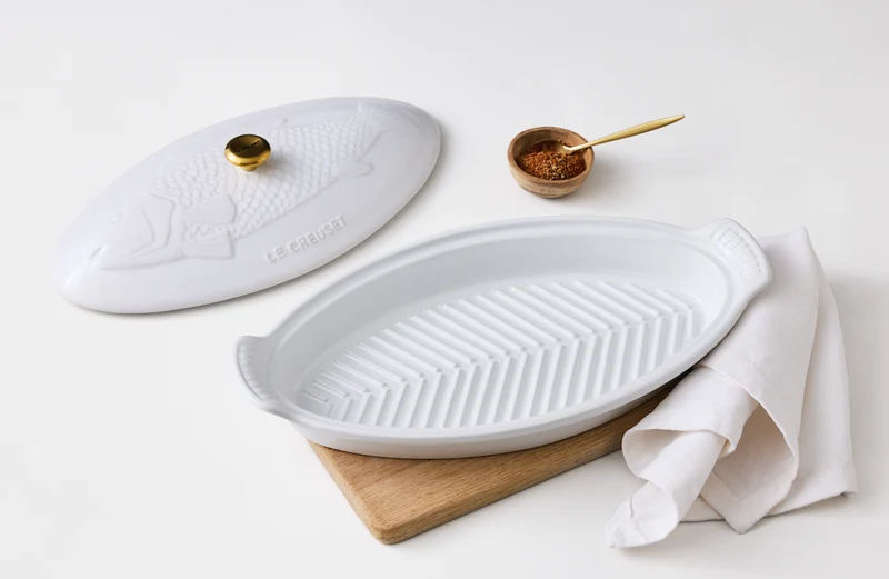 Le Creuset Auflaufform Fisch 'Weiß'