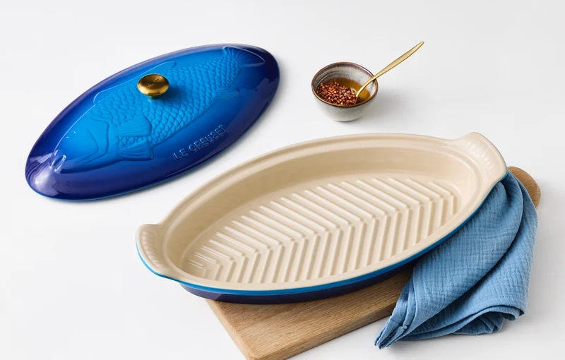 Le Creuset Auflaufform Fisch 'Azure'