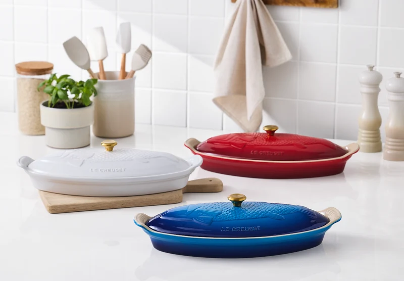 Le Creuset Auflaufform Fisch 'Azure'