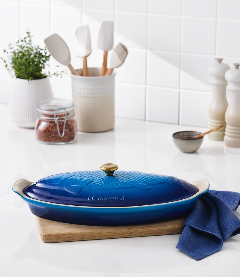 Le Creuset Auflaufform Fisch 'Azure'