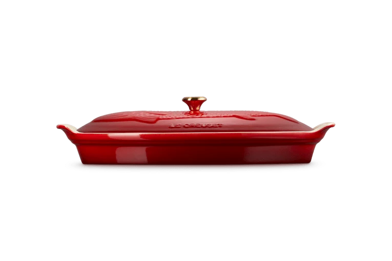 Le Creuset Auflaufform Fisch 'Kirschrot'