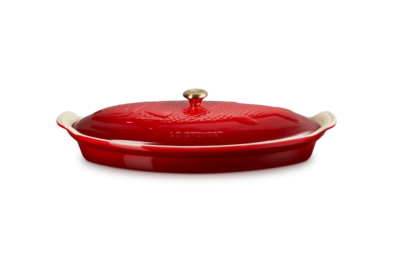 Le Creuset Auflaufform Fisch 'Kirschrot'