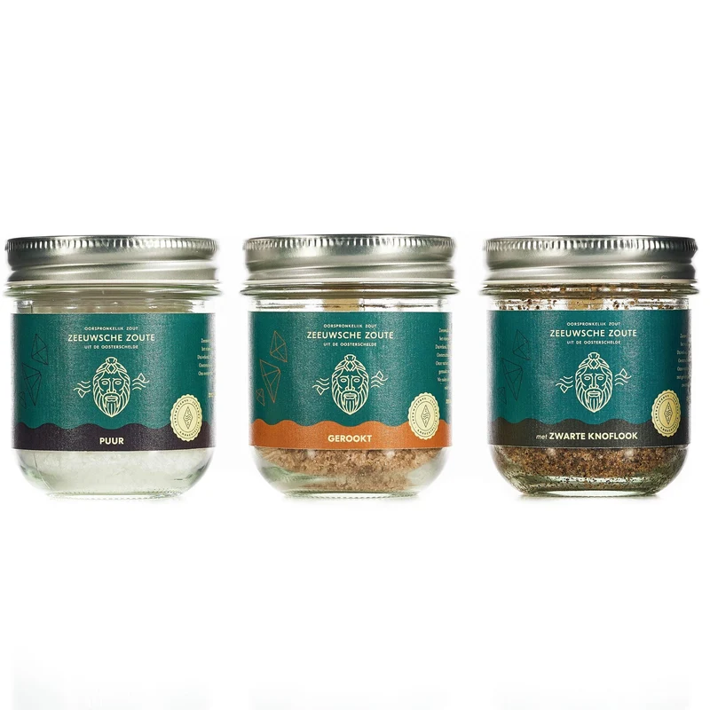 Zeeland Salt BBQ Trio Set „Pure, Smoked & Black Garlic“ 100 g