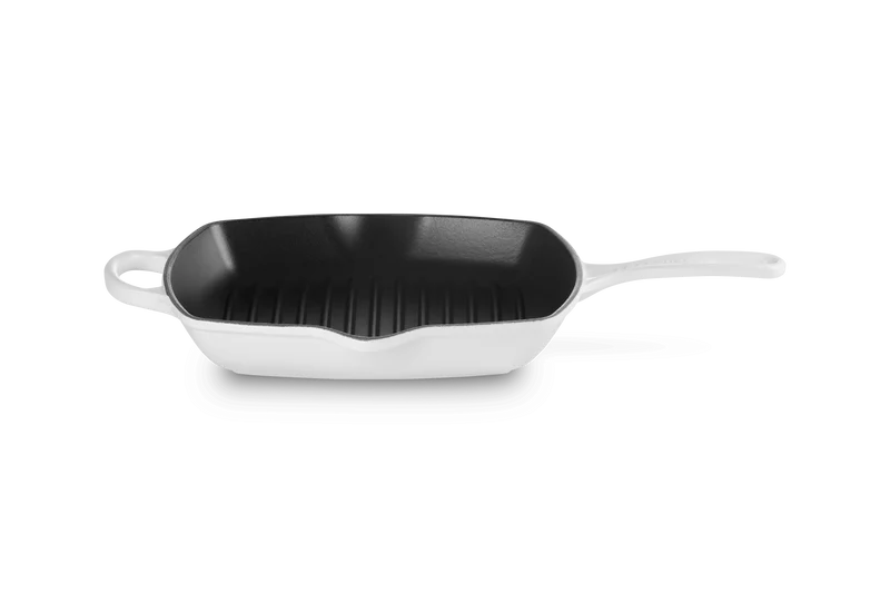 Le Creuset Grillpfanne quadratisch 26x26cm Grillit® 'Weiß'