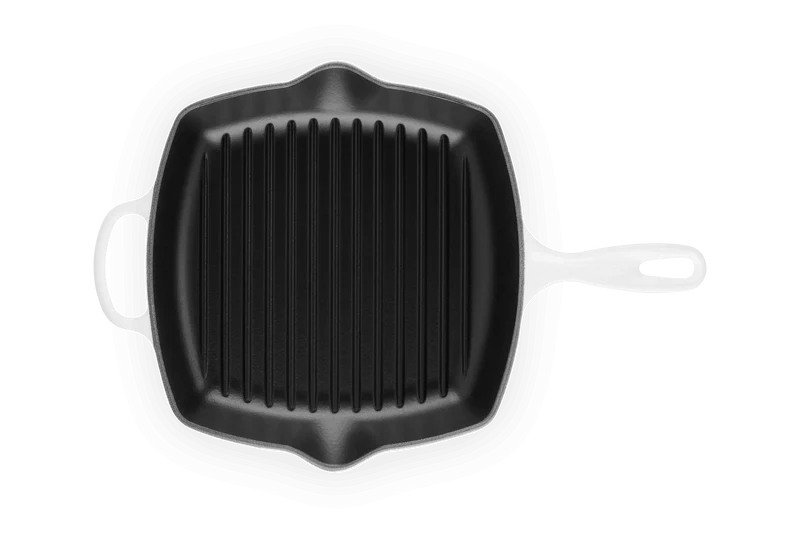 Le Creuset Grillpfanne quadratisch 26x26cm Grillit® 'Weiß'