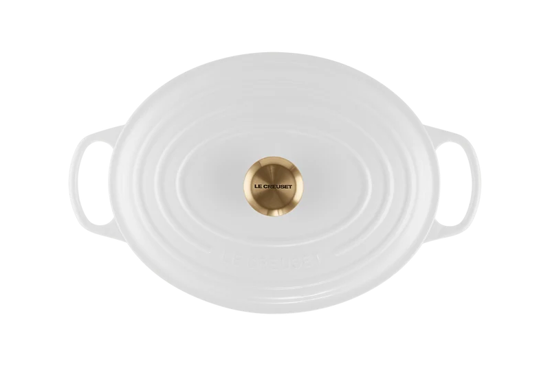 Le Creuset Bratpfanne Oval Signature „Weiß“ Ø 31 cm / 6,7 l