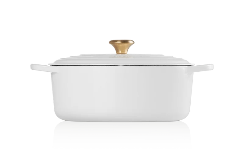 Le Creuset Bratpfanne Oval Signature „Weiß“ Ø 31 cm / 6,7 l