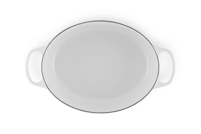 Le Creuset Bratpfanne Oval Signature „Weiß“ Ø 31 cm / 6,7 l