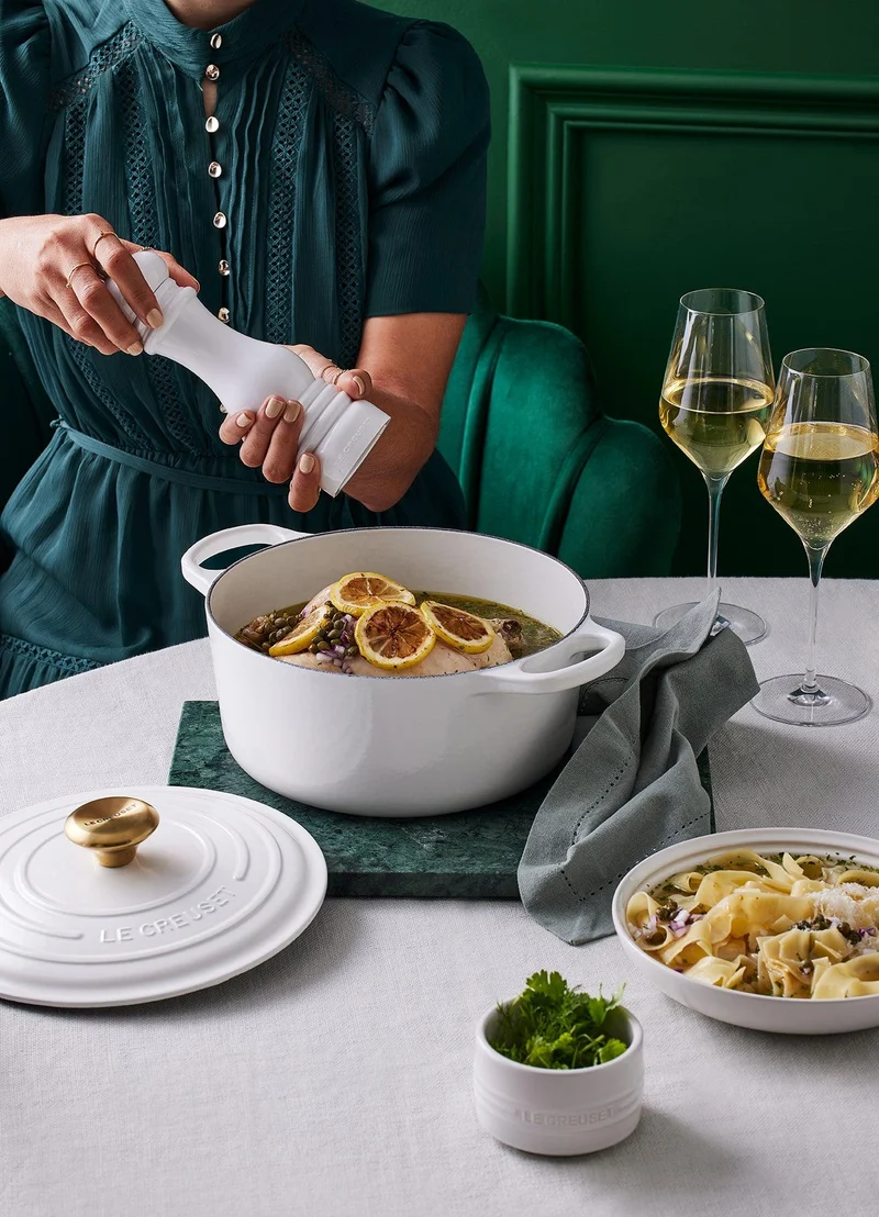 Le Creuset Kasserolle Signature 'White'