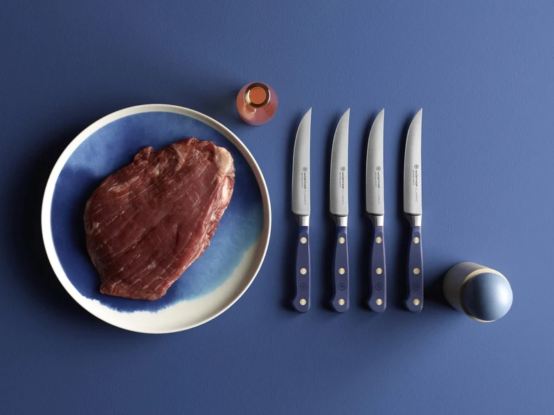 Wüsthof Steakmesser 12 cm 4-teilig „Klassische Farbe Wildheidelbeere“