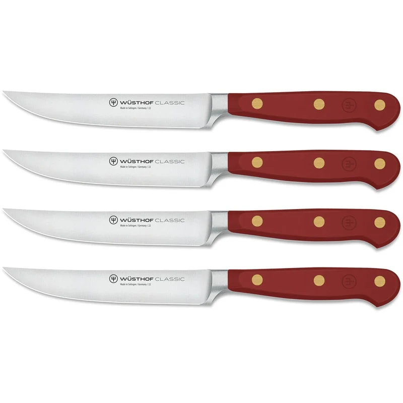 Wüsthof Steakmesser 12 cm 4 Stück 'Klassische Farbe Tasty Sumac'
