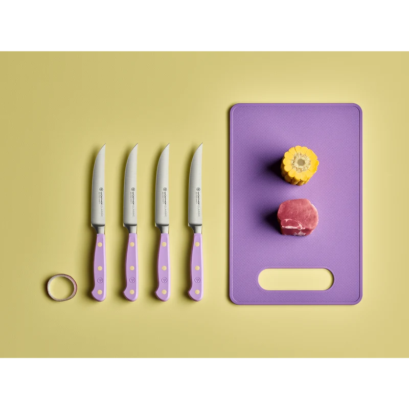 Wüsthof Steakmesser 12 cm 4-teilig 'Klassische Farbe Lila Yam'