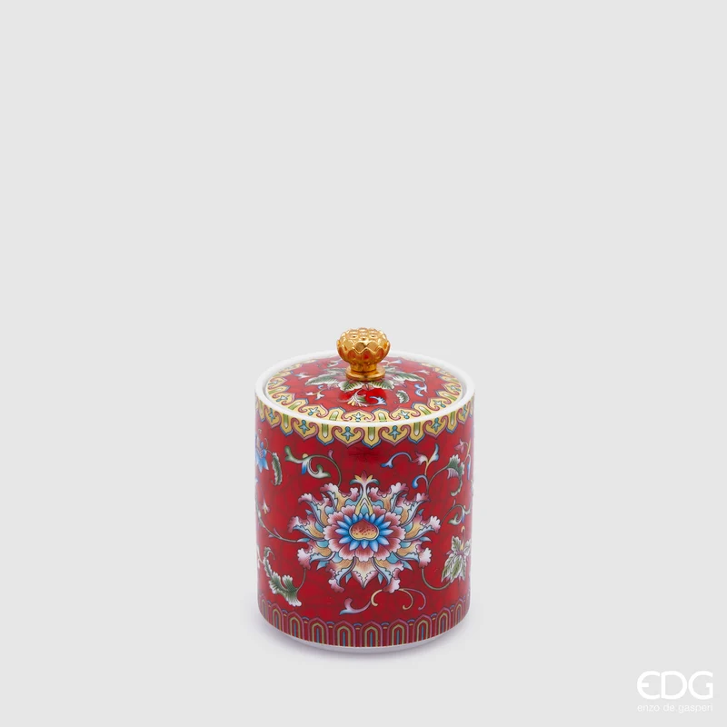 EDG Enzo de Gasperi Candela Profumata Ming Rossa H10 D7 cm