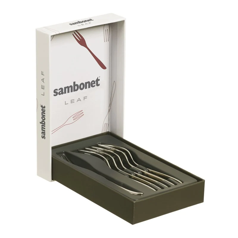 Sambonet Forchettine per dolce Leaf Set Regalo 6pz
