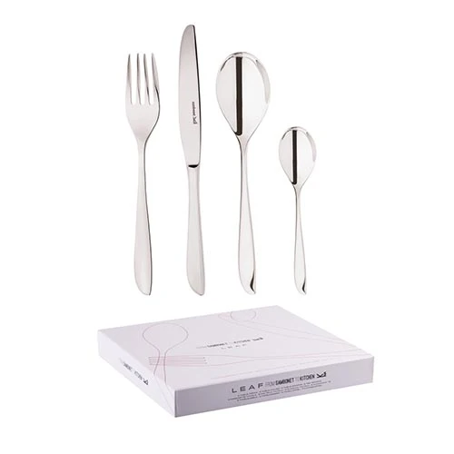 Sambonet Servizio Posate Leaf 24 pezzi in acciaio inox