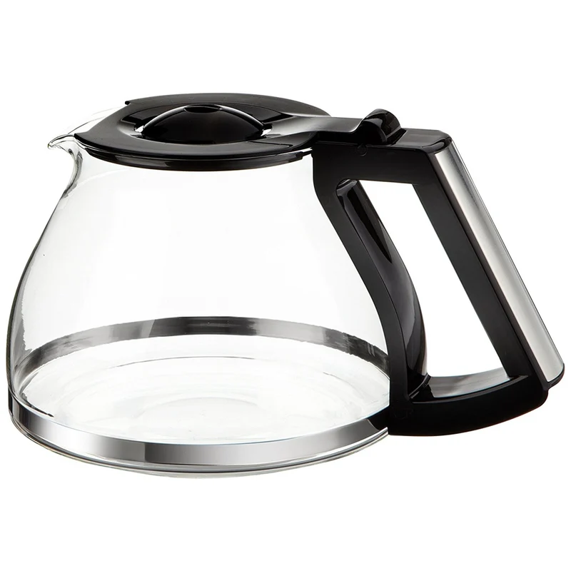 Melitta Look Deluxe Glaskanne Edelstahl schwarz