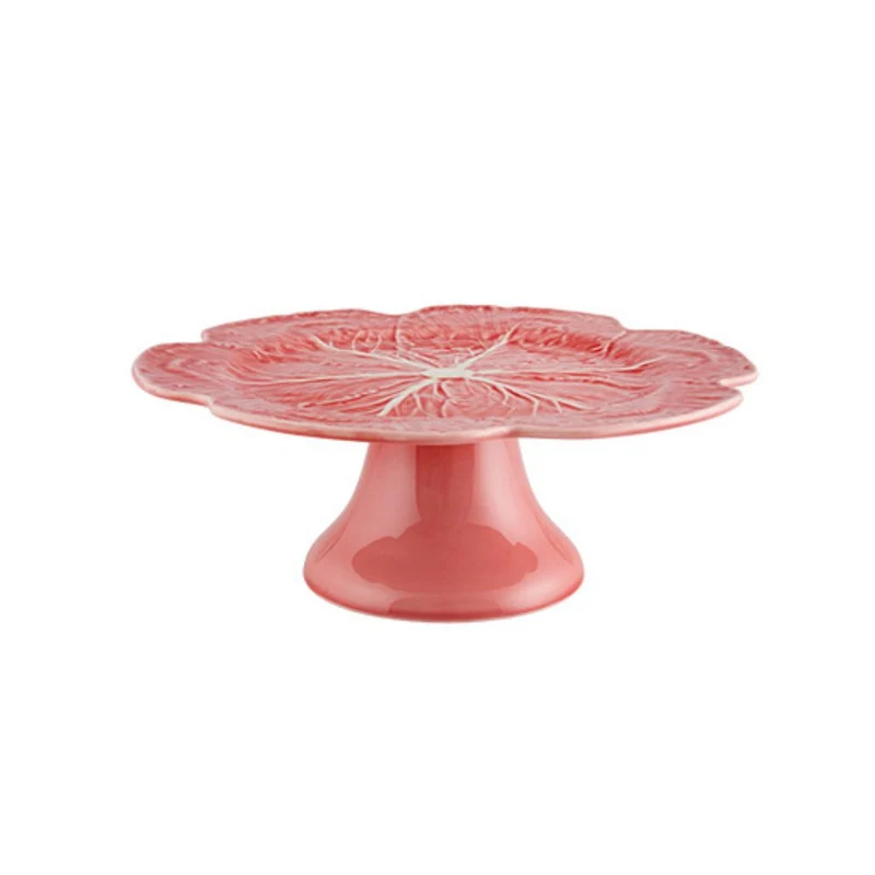 Bordallo Pinheiro Alzata Portadolci Cavolo D21 cm in Terracotta