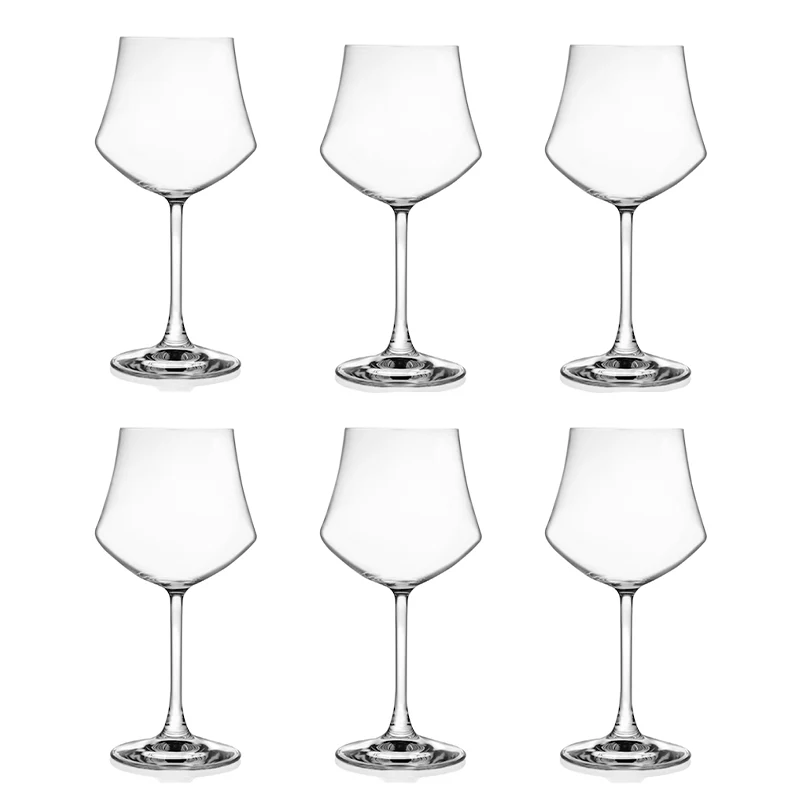 RCR Set 6 Calici Ego in Vetro Resistente 43 cl