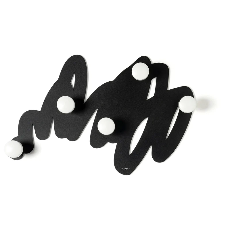 Arti e Mestieri Appendiabiti Marea 52x32h Nero
