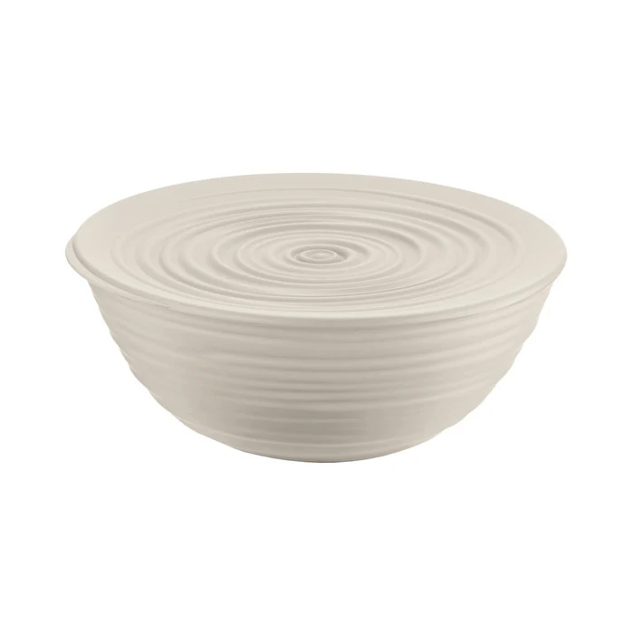 Guzzini Contenitore Tierrà L con Coperchio D25 cm Bianco Latte