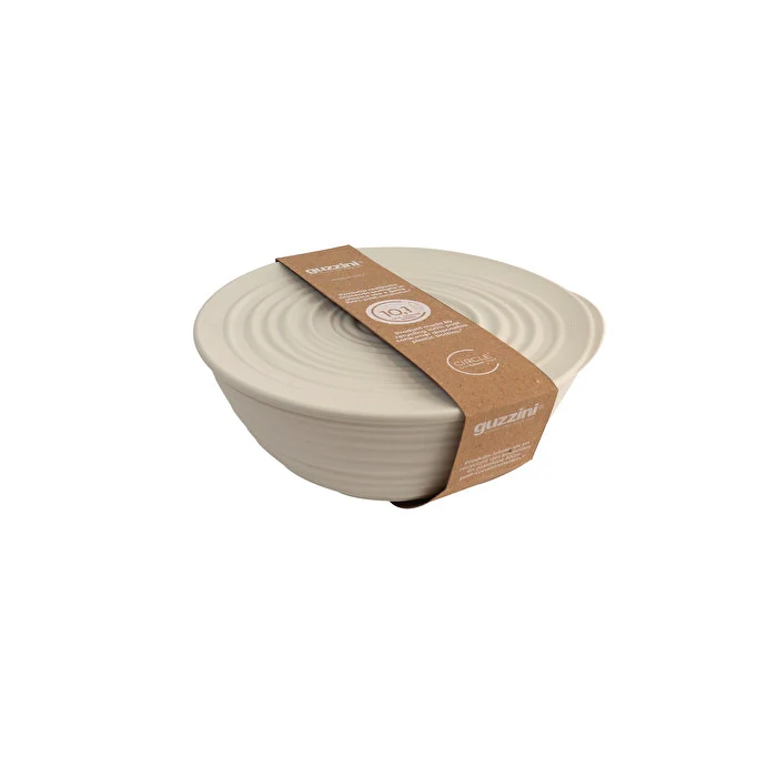 Guzzini Contenitore Tierrà L con Coperchio D25 cm Bianco Latte