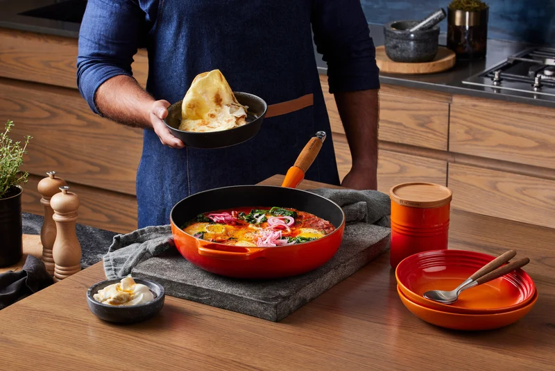Le Creuset Signature Kochtopf 'Orange Red' Ø28cm / 3,6L