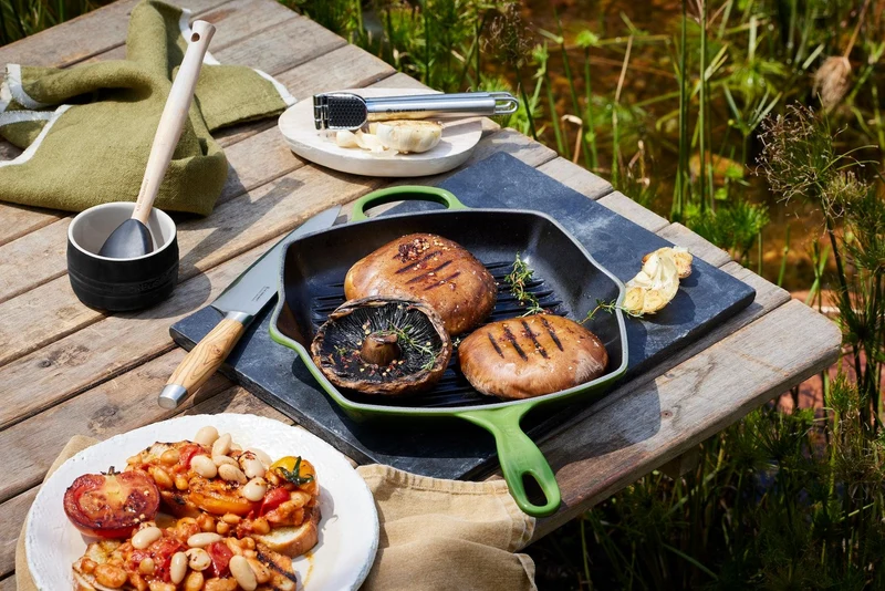 Le Creuset Grillpfanne quadratisch 26x26cm Grillit® 'Bamboo Green'