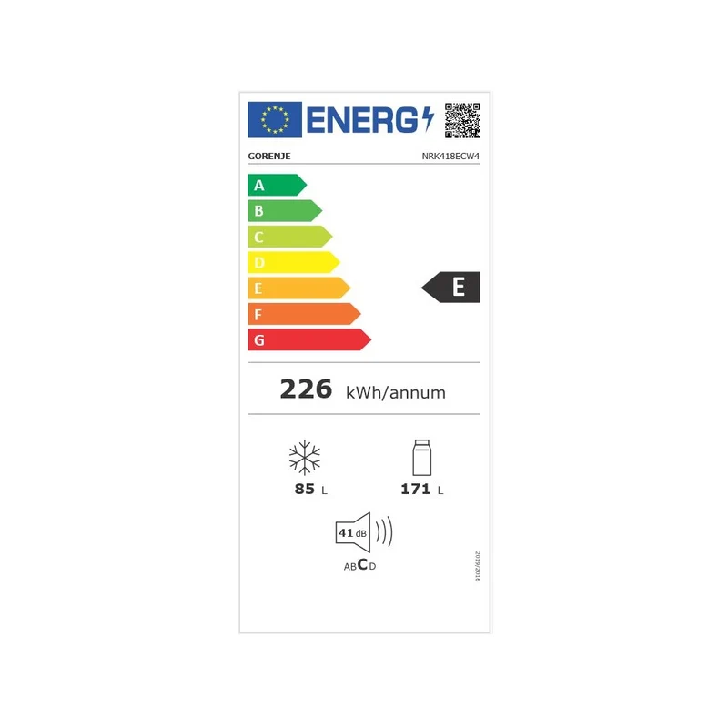 Gorenje NRK418ECW4 BE Kühl-/Gefrierkombination 256L Weiß