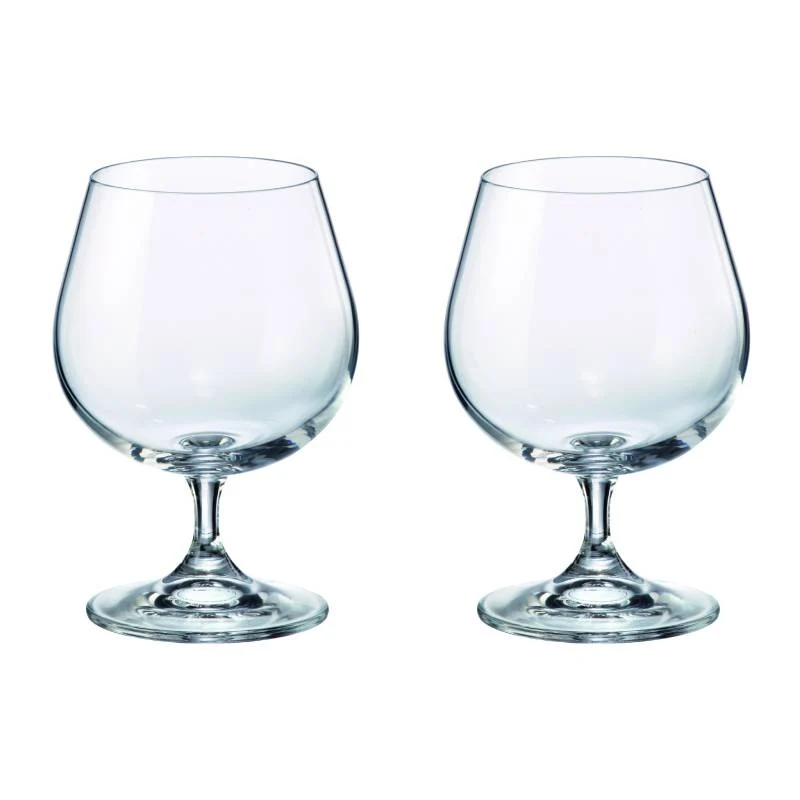 Brandani Set 2 pz Bicchiere Cognac in Vetro
