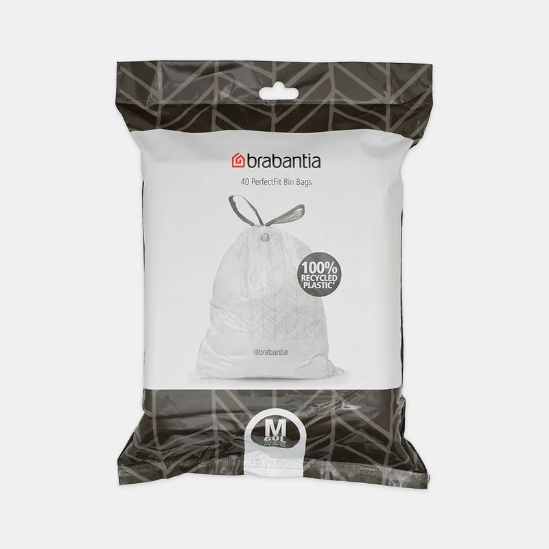 Brabantia Sacchetti PerfectFit M 60 Litri Confezione Dispenser
