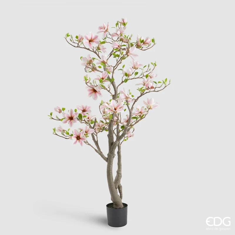 EDG Enzo De Gasperi Pianta Artificiale di Magnolia con Foglie H180 cm