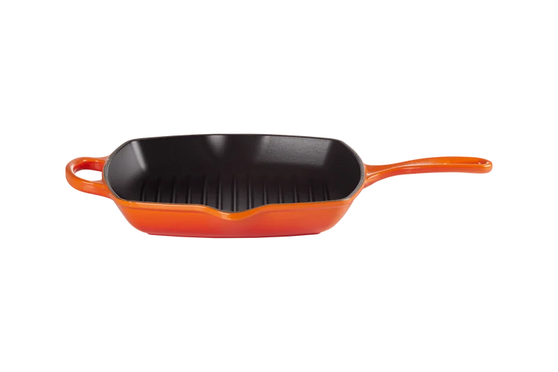 Le Creuset Quadratische Grillpfanne 26x26cm Grillit® 'Orange Red'