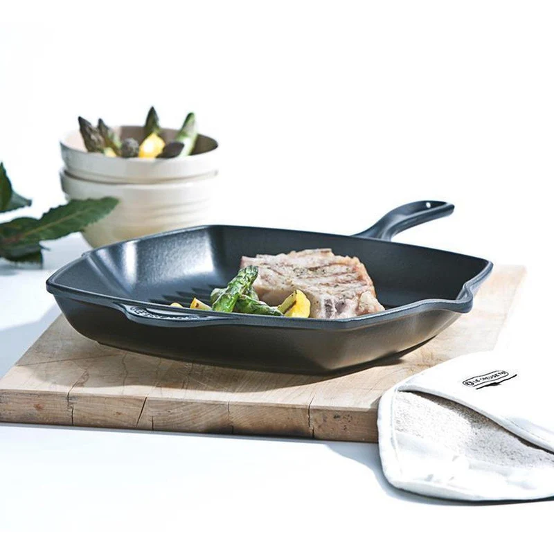 Le Creuset Grillpfanne quadratisch 26x26cm Grillit® 'Matt Black'
