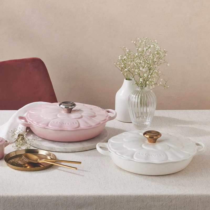 Le Creuset Campagnard Signature 'Blossom Shell Pink' ø26cm / 2,2L