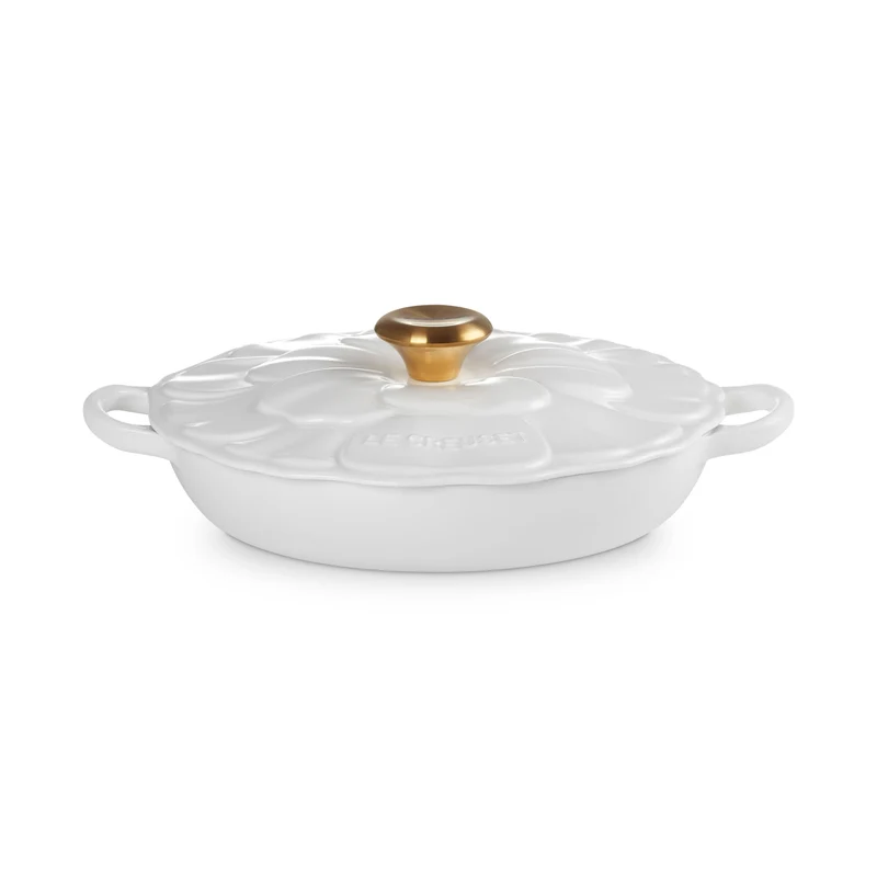 Le Creuset Campagnard Signature 'Blossom White' ø26cm / 2,2L
