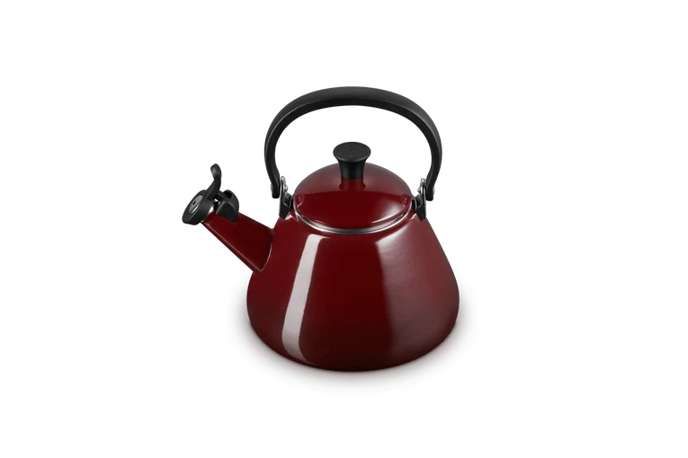 Le Creuset Wasserkocher mit Pfeifton 1,6 l Kone 'Granatrot'