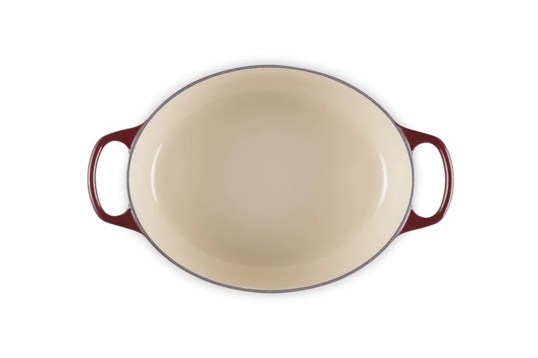 Le Creuset Ovaler Schmortopf Signature 'Granat'