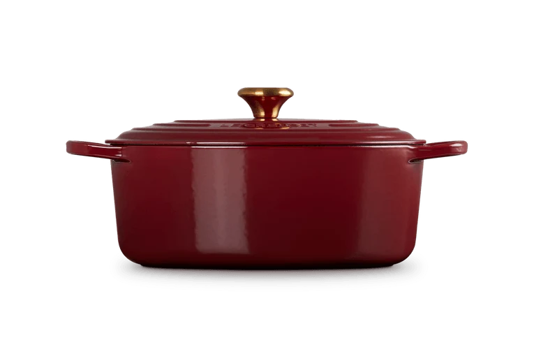 Le Creuset Ovaler Schmortopf Signature 'Granat'