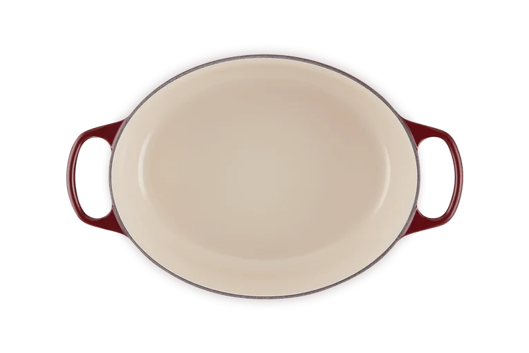 Le Creuset Ovaler Schmortopf Signature 'Granat'