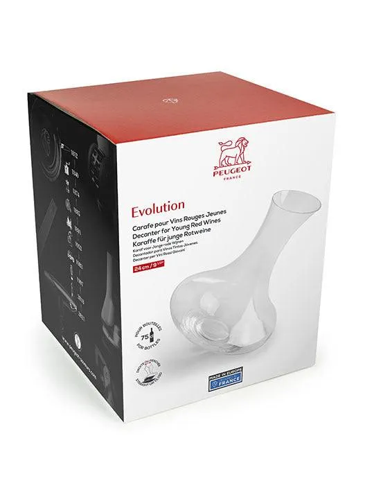 Peugeot Karaffe 75cl für jungen Rotwein 'Evolution'