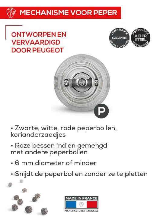 Peugeot Acryl-Pfeffermühle 'Nancy'