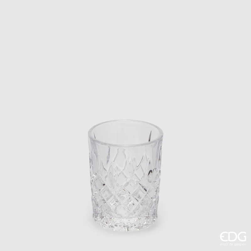 EDG Enzo De Gasperi Bicchiere Liquore Sfaccettato Rotondo 65 ml