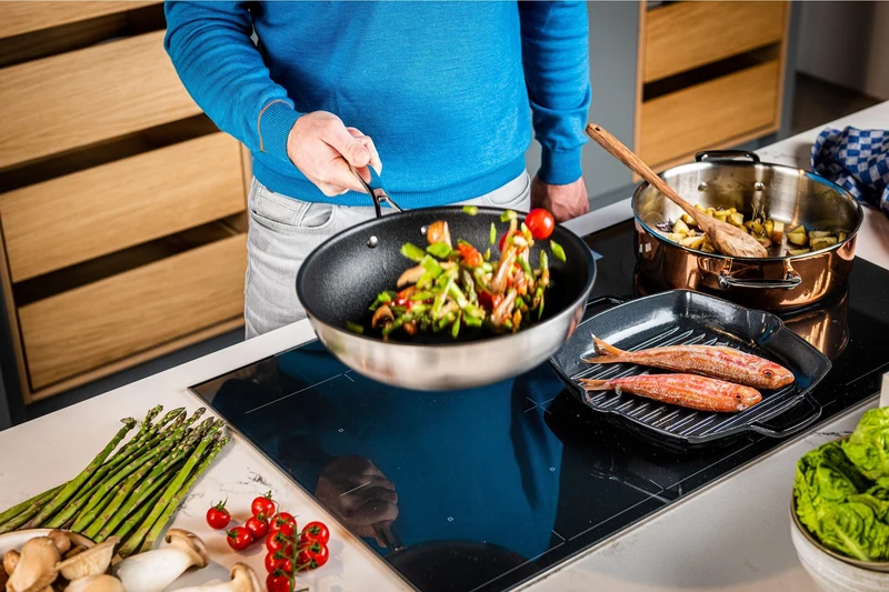 DUCQ Pfannenset 20/24/28 cm + Wok 28 cm