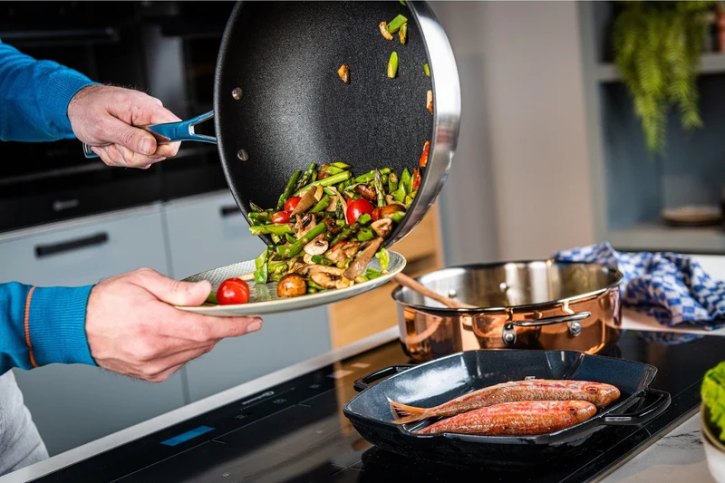 DUCQ Pfannenset 20/24/28 cm + Wok 28 cm