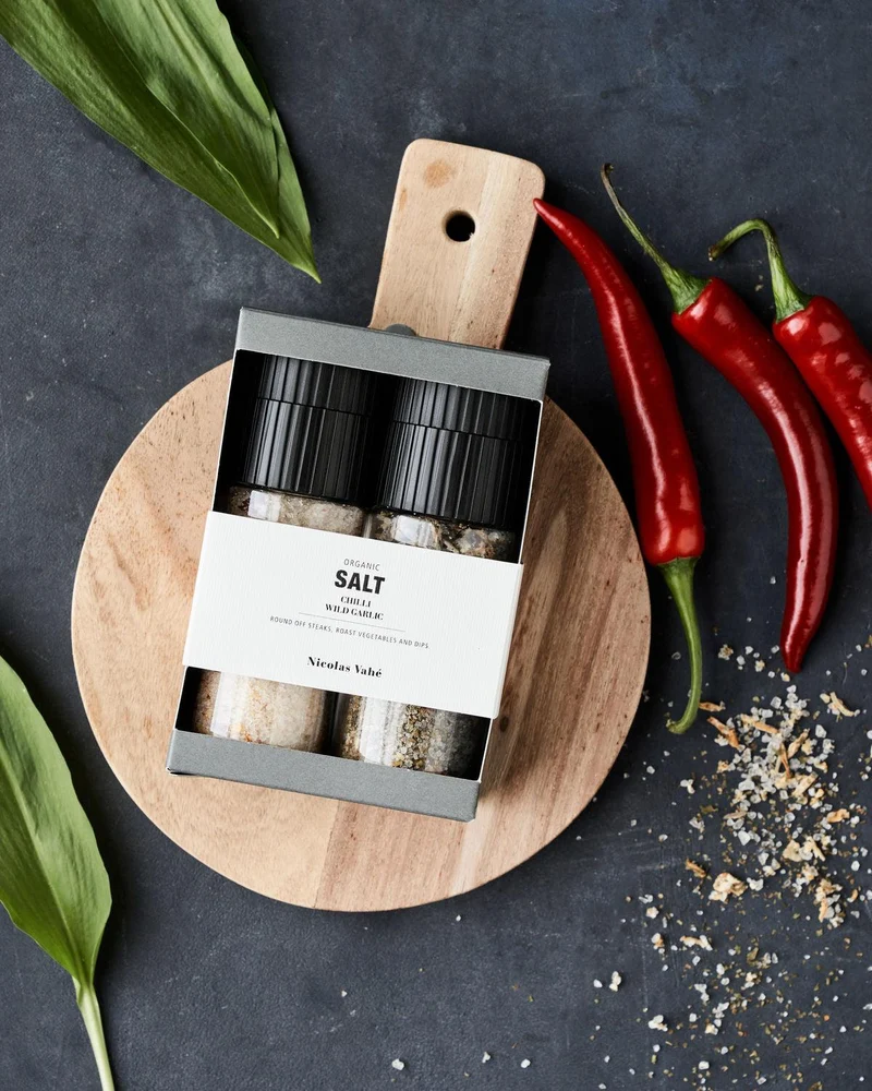 Nicolas Vahé Geschenkbox Bio-Chilisalz & Bärlauch