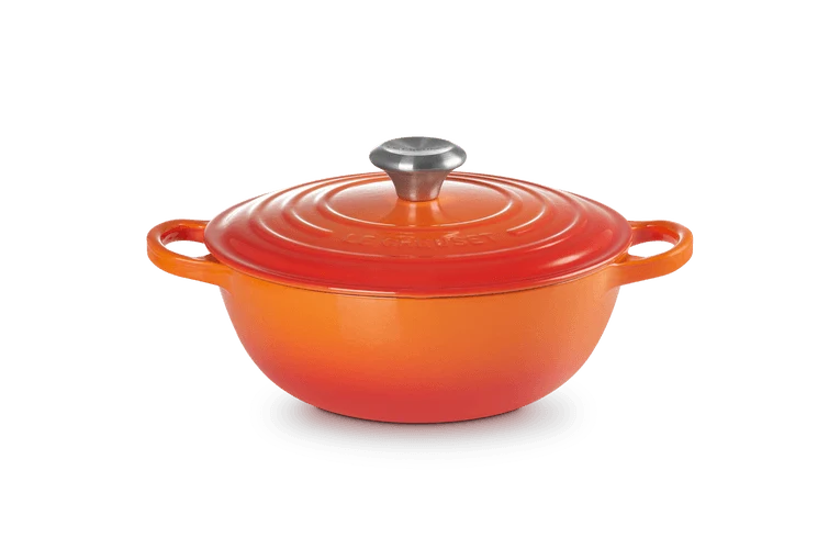 Le Creuset Marmite Signature Schmortopf „Orangerot“ Ø 24 cm / 3,1 l