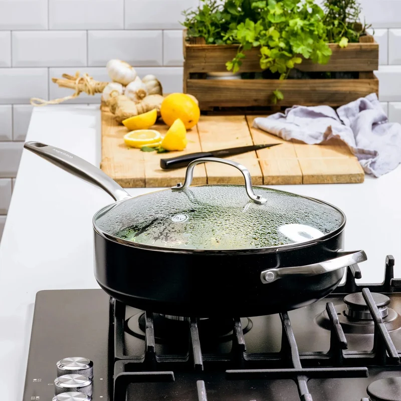 GreenPan Padella Copenhagen con Coperchio D28 cm in Alluminio Antiaderente